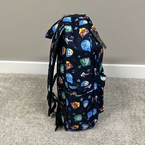 Loungefly X Pixar Inside Out Emotions Nylon Navy Backpack All Over Print New - Picture 8 of 12